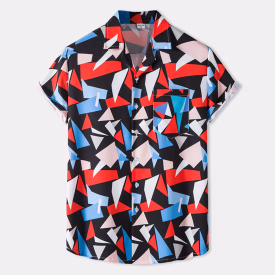 Camisas havaianas masculinas, linho de algodão, camisas personalizáveis ​​para férias tropicais