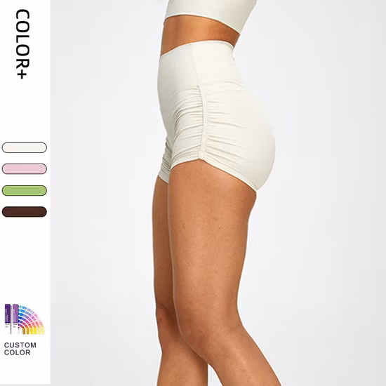 Atacado OEM/ODM Mulheres Treino Personalizado Desgaste de Ginásio Esportes Ativos Correndo Fitness Yoga Bicicleta Ciclismo Treino Shorts Atlético com Bolsos