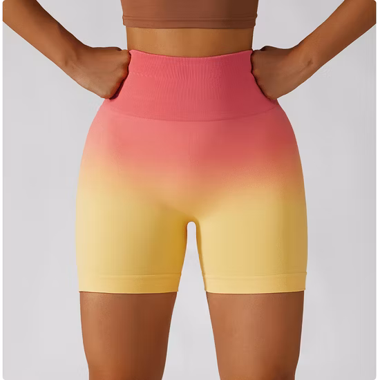 Mais vendidos calções esportivos de fitness activewear para mulheres push up booty leggings ombre sem costura shorts de yoga scrunch butt ginásio shorts