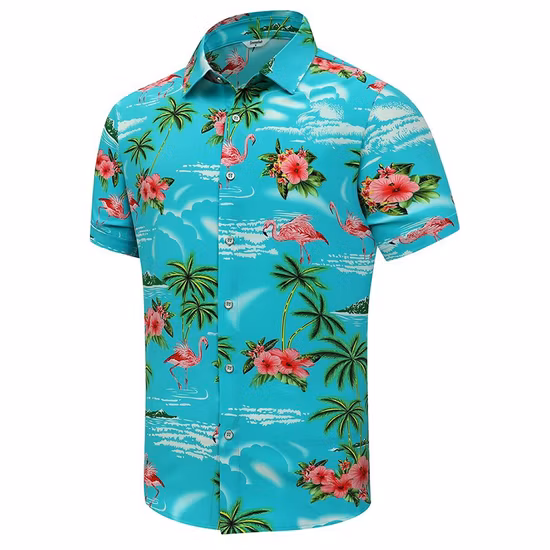 Roupas masculinas de linho casual menino tecido listrado camisa fashion de manga curta